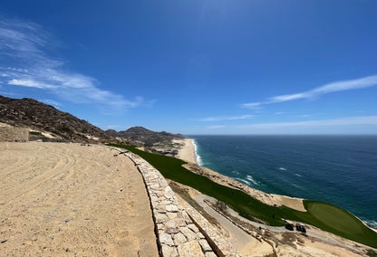 Golf course next to the ocean in Quivira, Los Cabos, Mexico